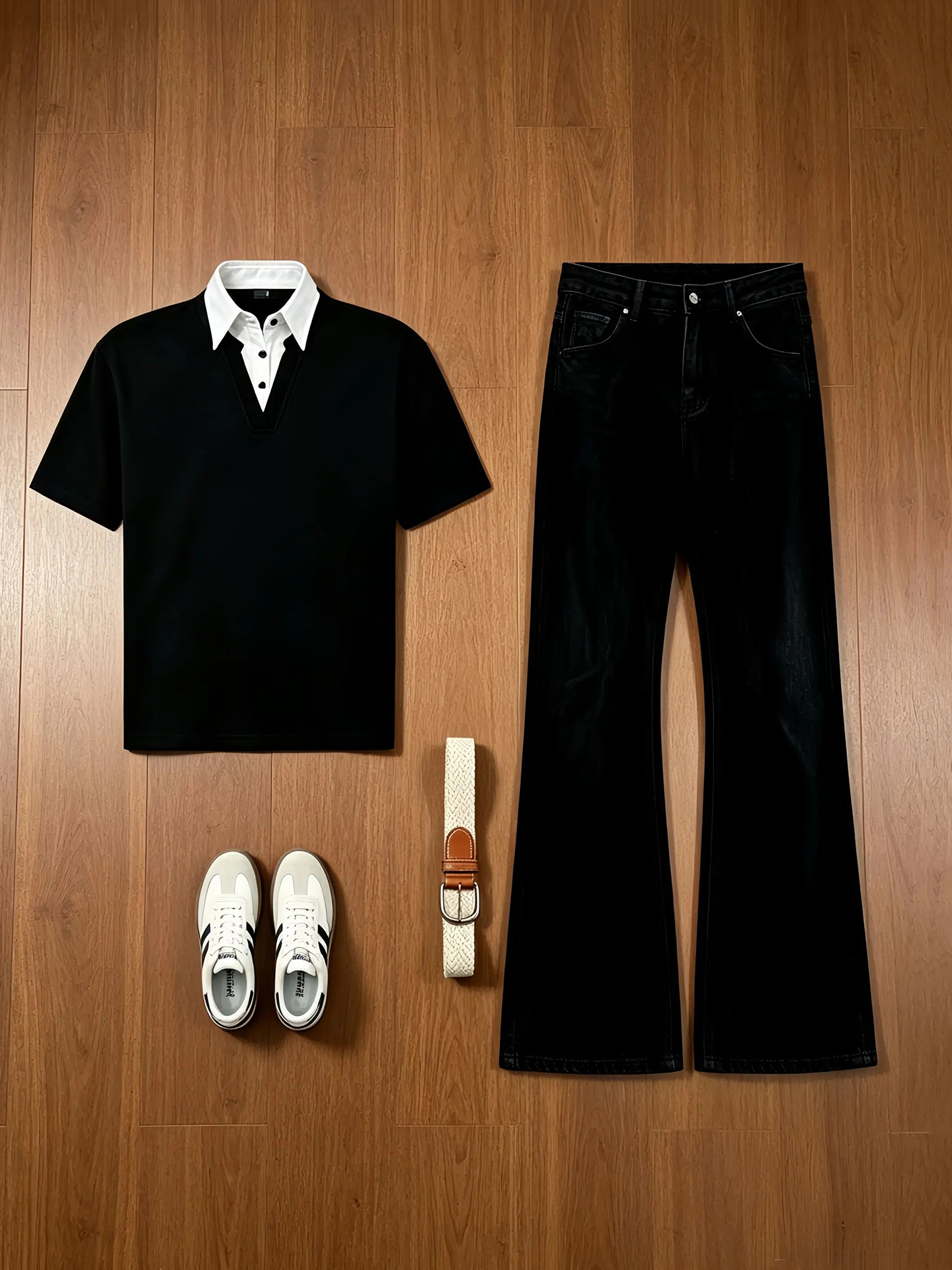 Wash Effect Set - Мужской комплект: джинсы Black Summer Cleanfit