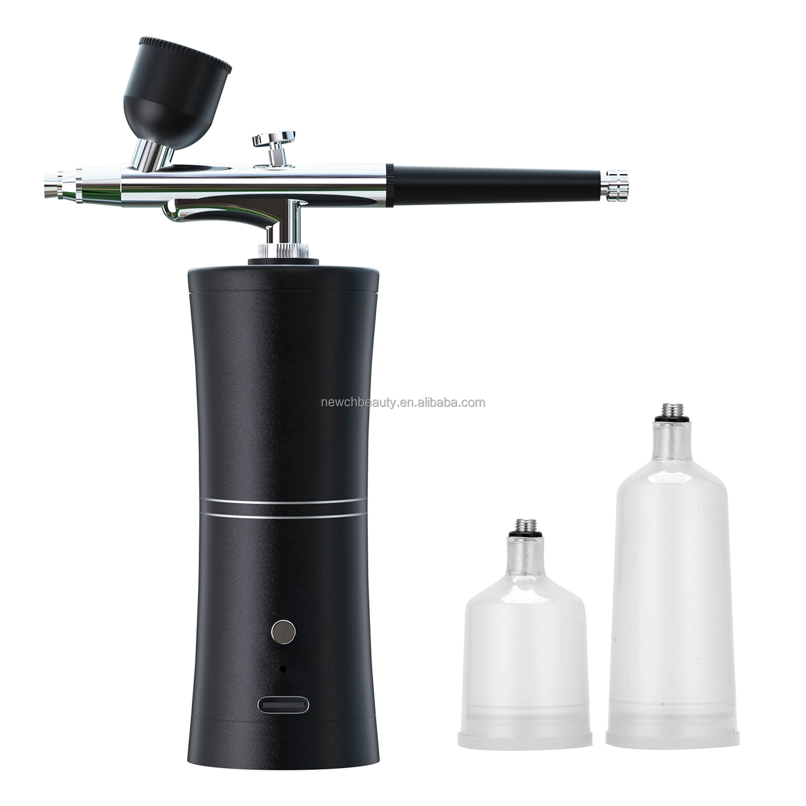 Airbrush Compressor Kit - Беспроводной аэрограф-комплект с компрессором, USB-зарядка, портативный