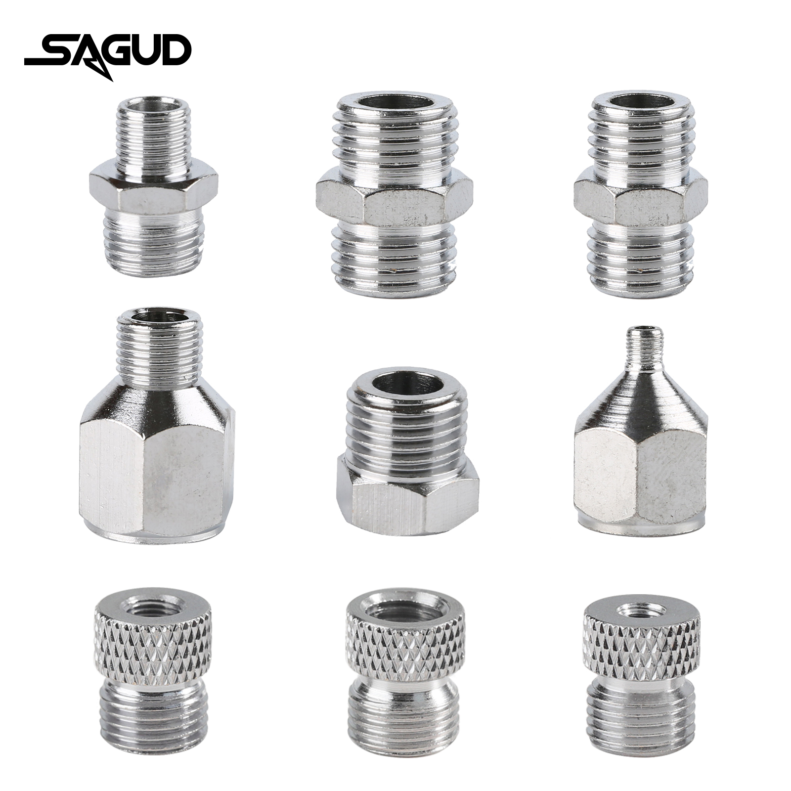 Airbrush Compressor Kit - SAUGD 9 шт./компл. адаптер для аэрографа,