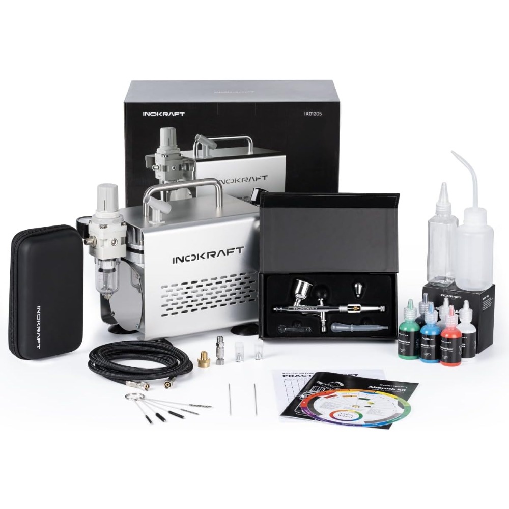 Airbrush Compressor Kit - Комплект аэрографа с воздушным компрессором —