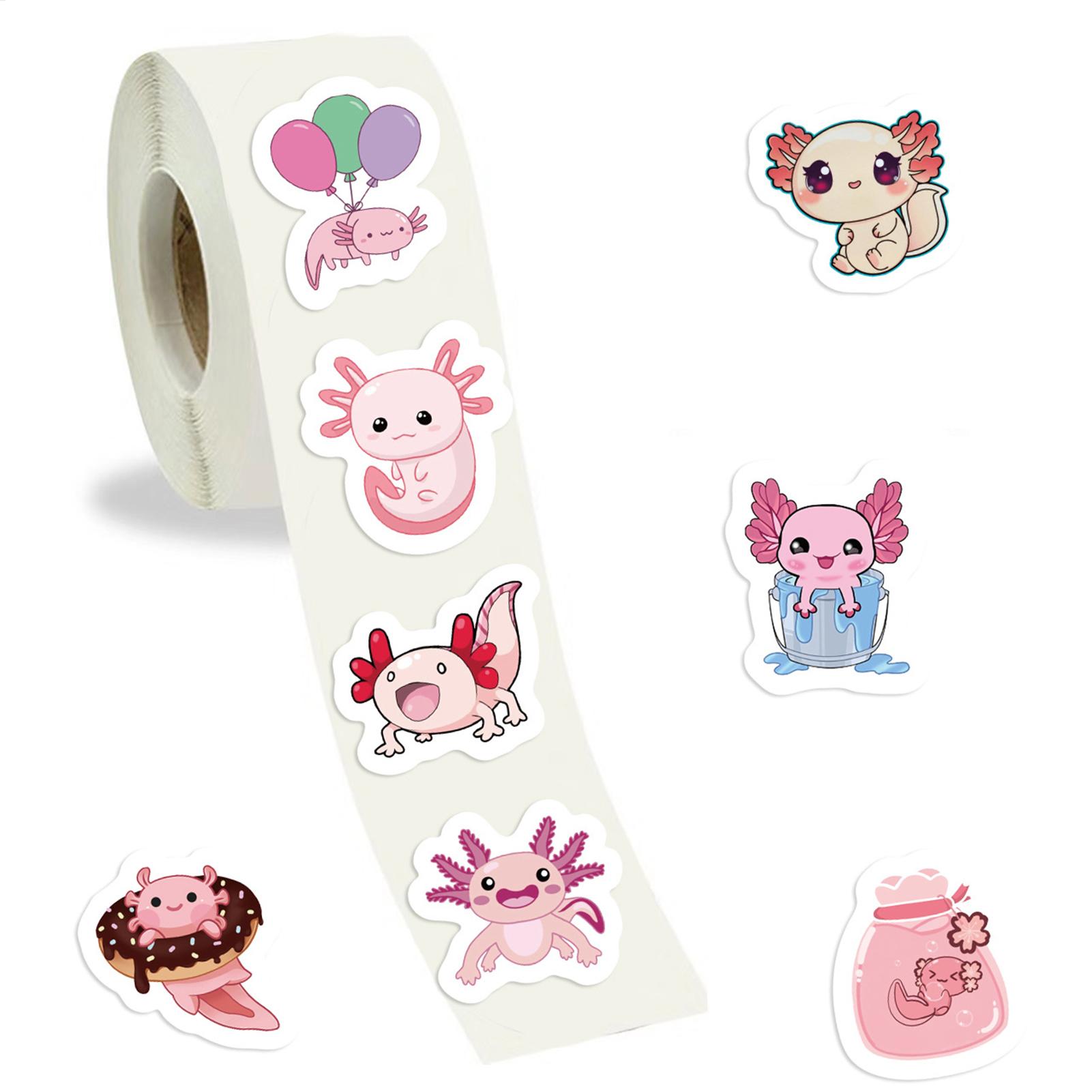Waterslide Decal Paper - 500 листов наклейки аксолотль в рулоне,