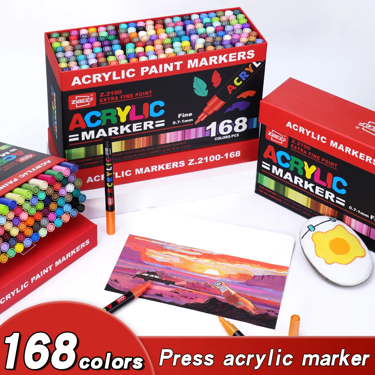 Metallic Paint Set - Набор акриловых маркеров 36-240 цветов для
