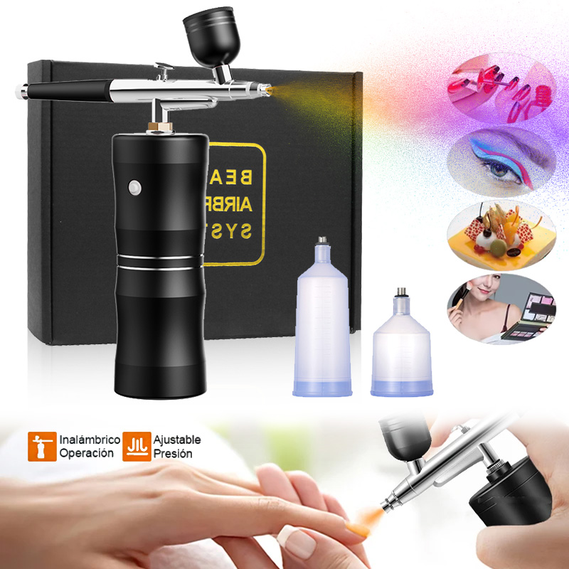 Airbrush Compressor Kit - Кислородный спрей, мини-компрессор, воздушная щетка, пистолет-распылитель,