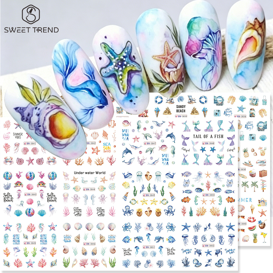 12 дизайнов летних наклеек для - Waterslide Decal Paper review and price