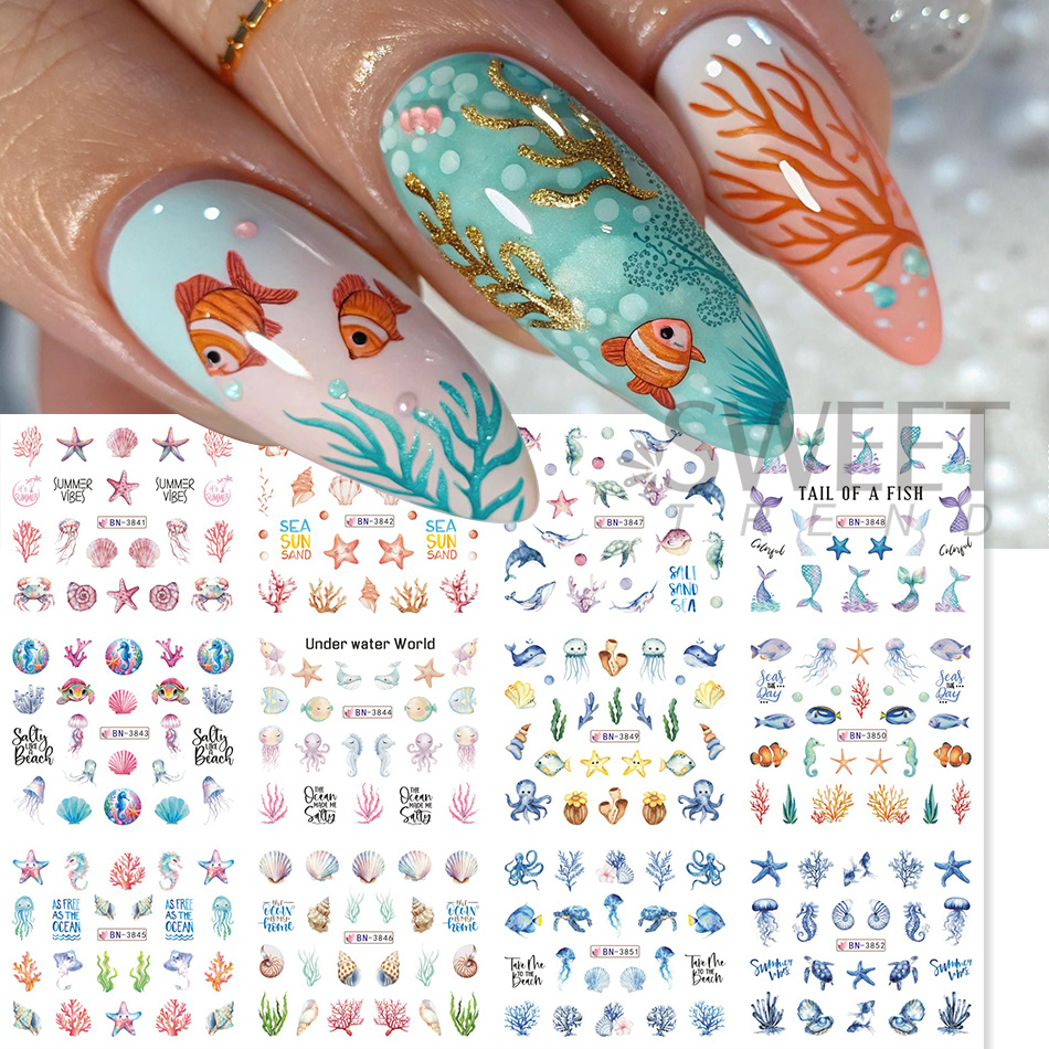 12 дизайнов летних наклеек для - Waterslide Decal Paper review and price