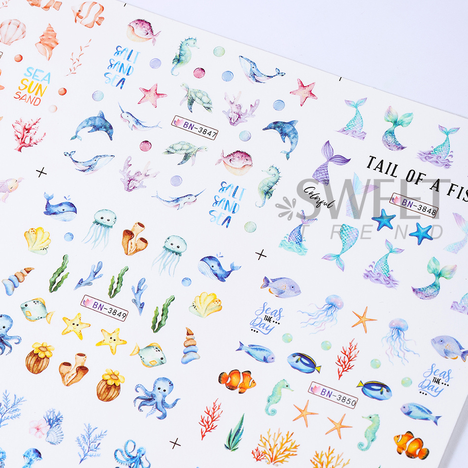 12 дизайнов летних наклеек для - Waterslide Decal Paper review and price