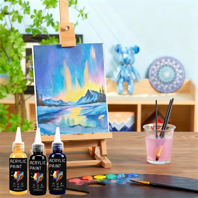 Набор акриловых красок, 6 цвет - Metallic Paint Set review and price