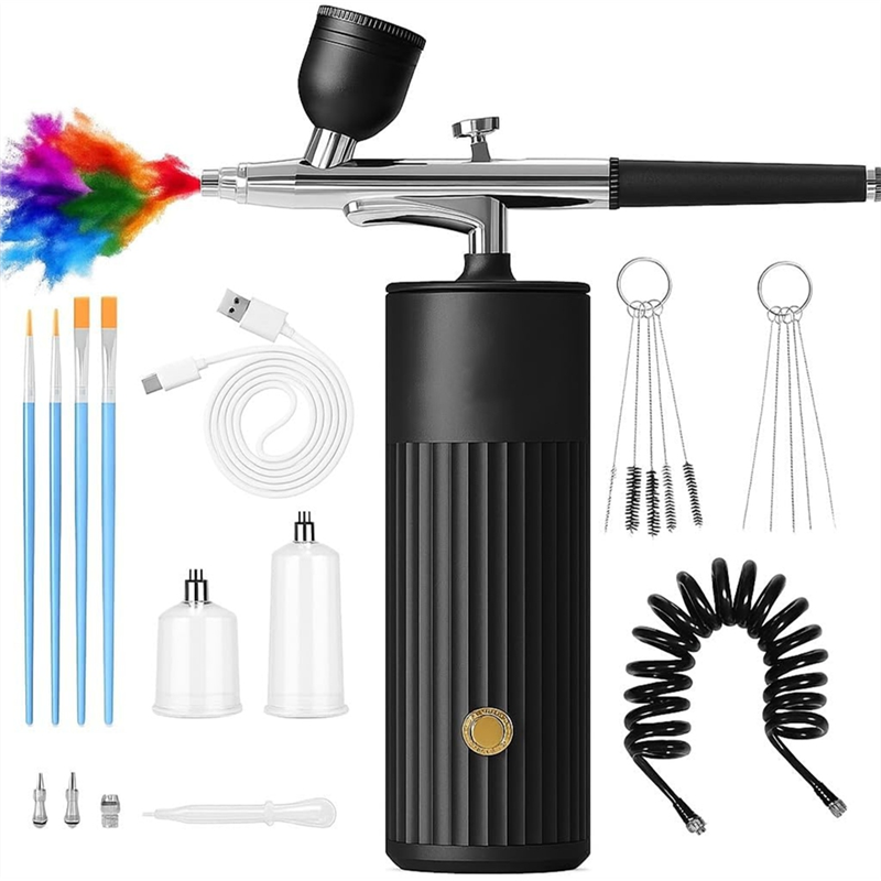 MOPHE-Беспроводной набор аэрог - Airbrush Compressor Kit review and price