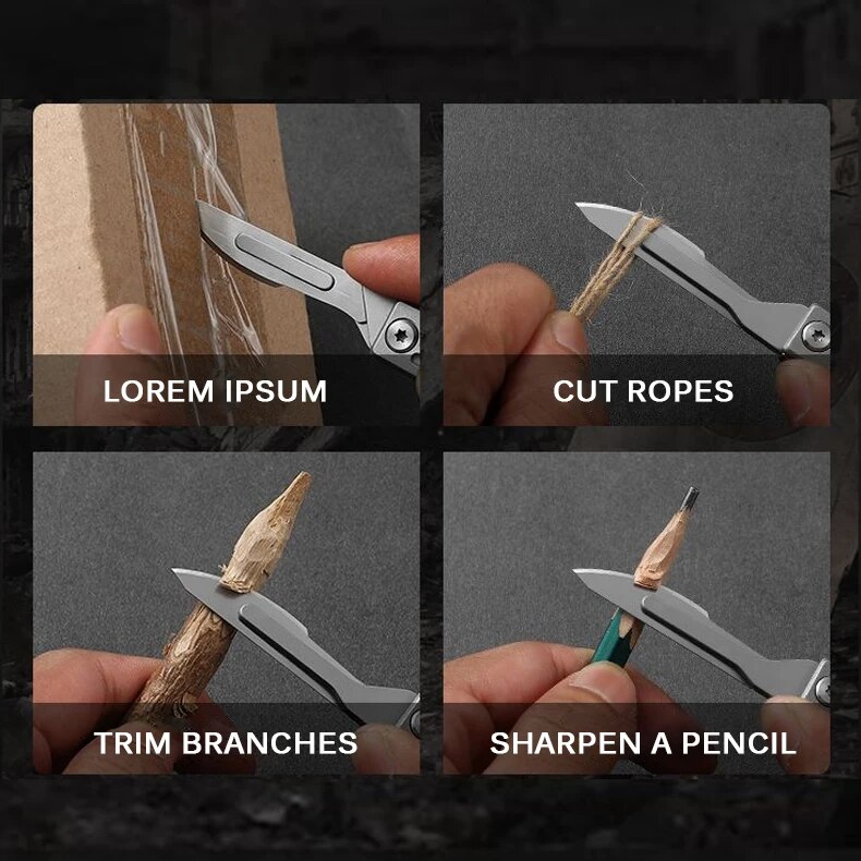 Складной нож Карманный нож из  - Hobby Knife Blade review and price