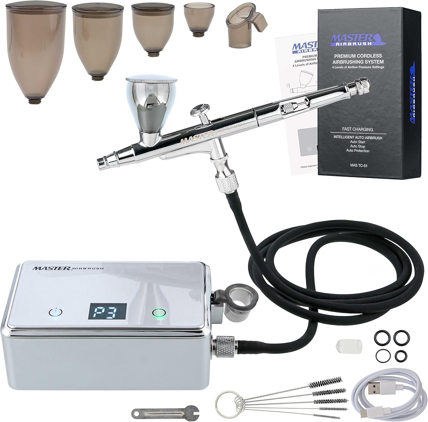 Беспроводной аэрограф-набор с  - Airbrush Compressor Kit review and price