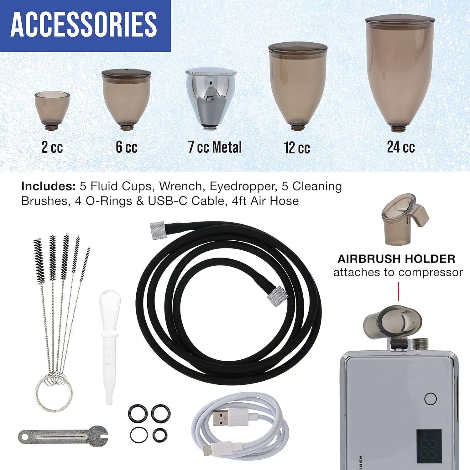 Беспроводной аэрограф-набор с  - Airbrush Compressor Kit review and price