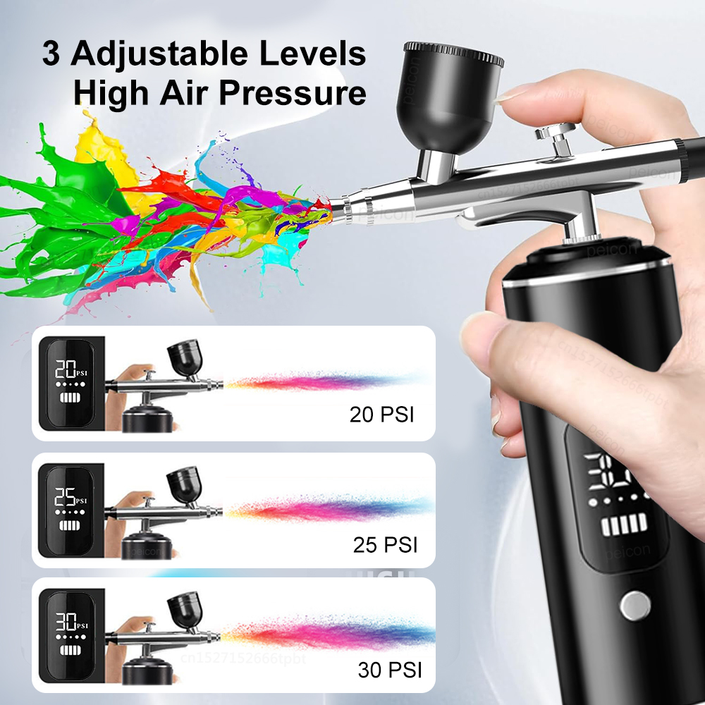 Аэрограф с компрессором Портат - Airbrush Compressor Kit review and price