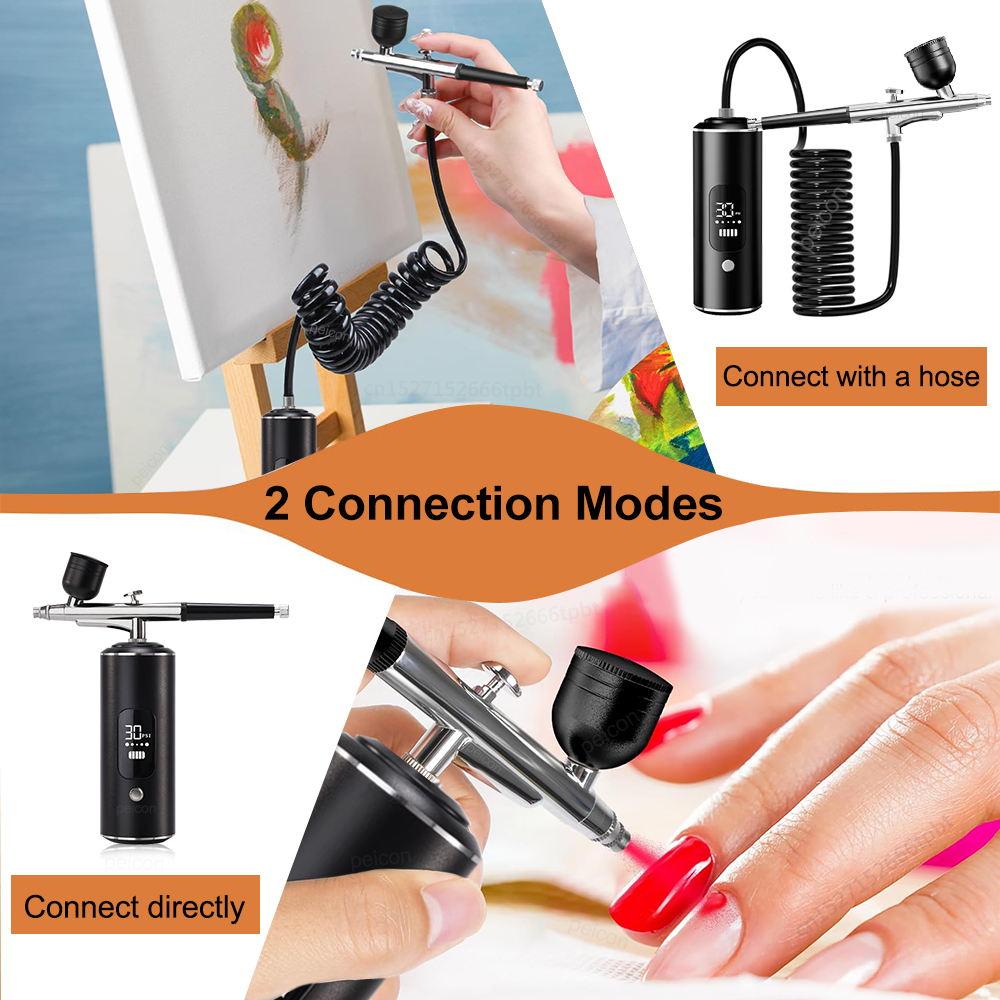Аэрограф с компрессором Портат - Airbrush Compressor Kit review and price