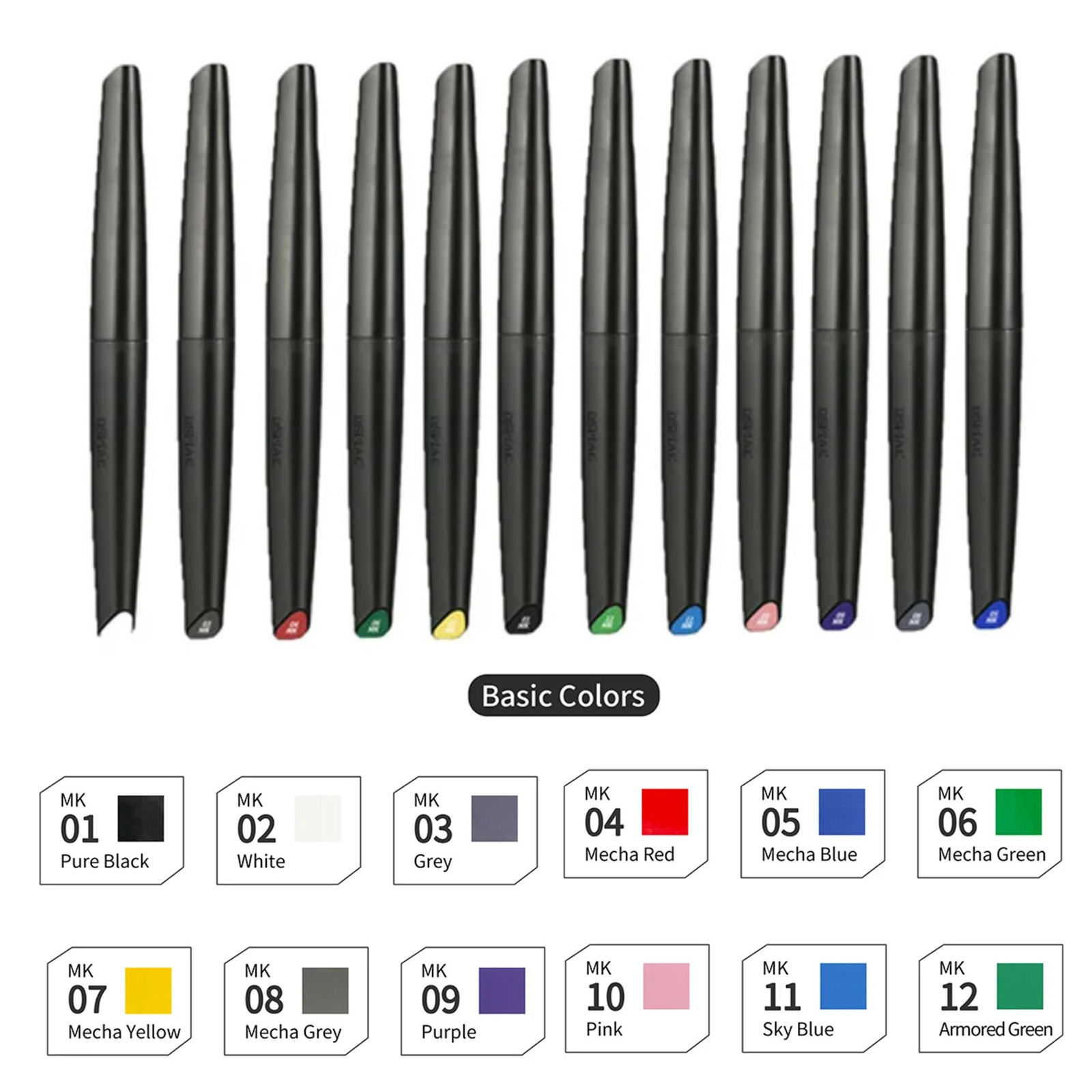 DSPIAE набор маркеров на водно - Metallic Paint Set review and price