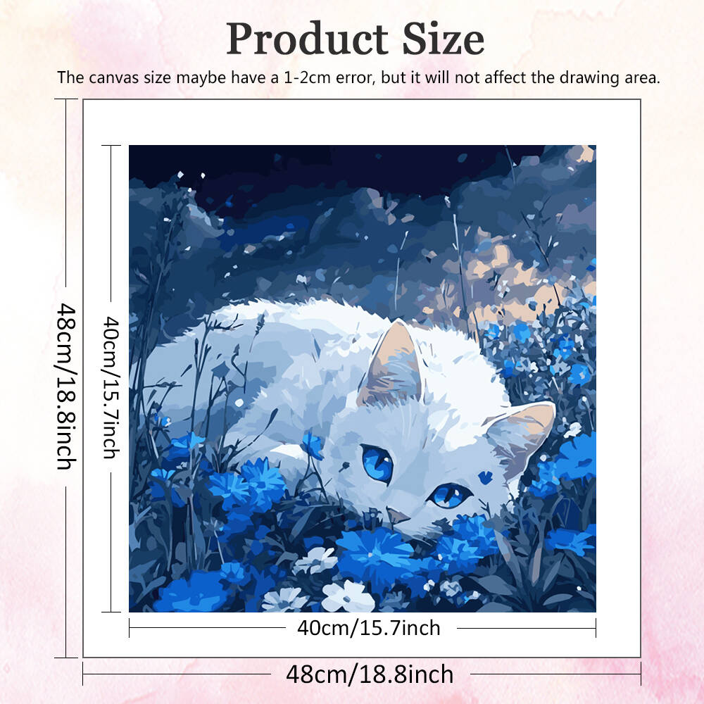 DIY картина по номерам кошка ж - Metallic Paint Set review and price