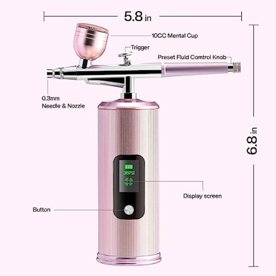 Набор для аэрографии с компрес - Airbrush Compressor Kit review and price