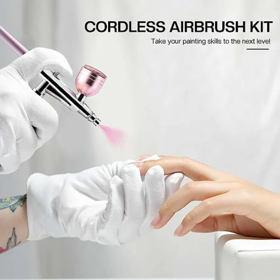 Набор для аэрографии с компрес - Airbrush Compressor Kit review and price