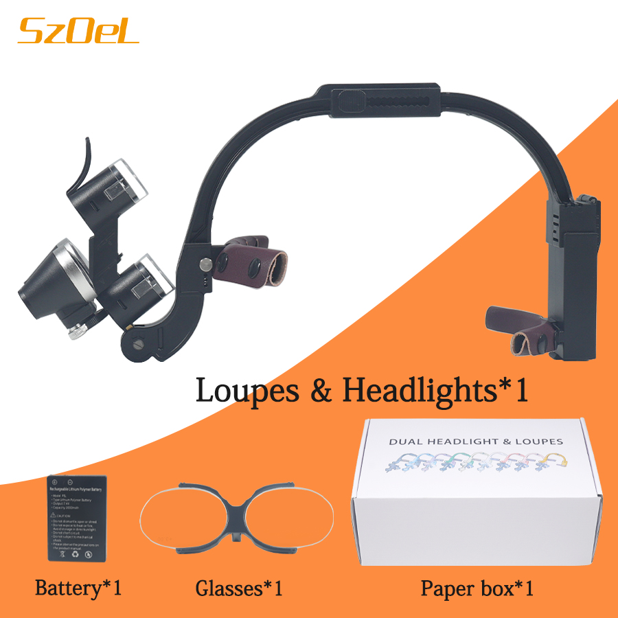 2,5X/3,5X стоматологическая би - Magnifier With Light review and price