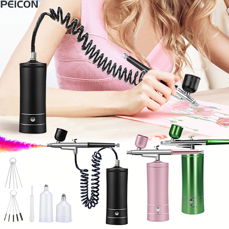 Аэрограф для рисования Аэрогра - Airbrush Compressor Kit review and price