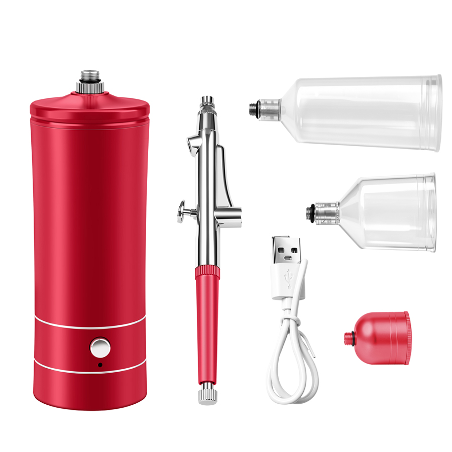 Набор для аэрографии с компрес - Airbrush Compressor Kit review and price