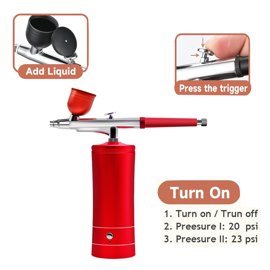 Набор для аэрографии с компрес - Airbrush Compressor Kit review and price
