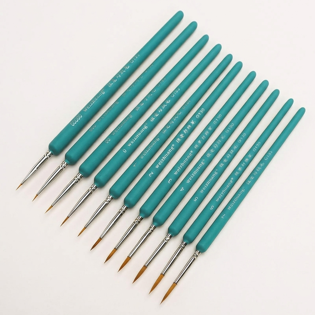 Набор из 11 миниатюрных кистей - Metallic Paint Set review and price