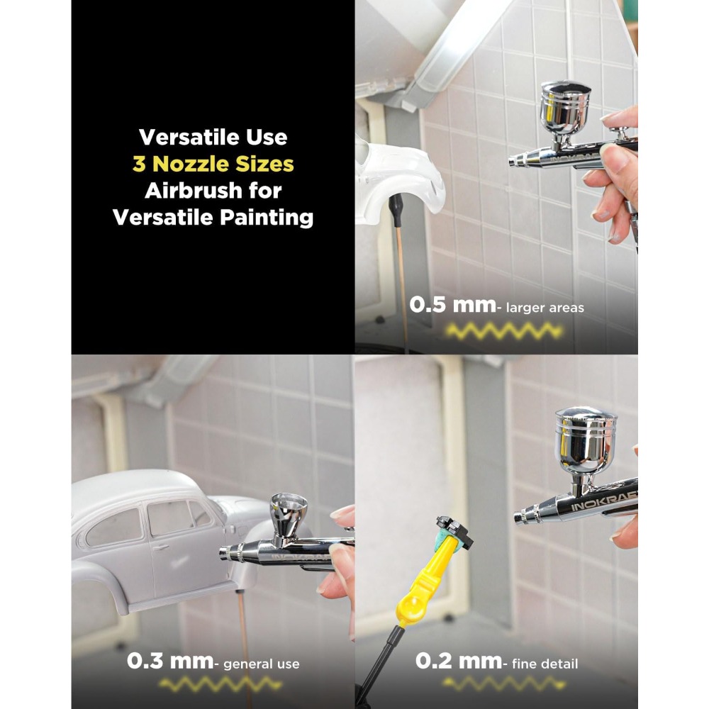 Комплект аэрографа с воздушным - Airbrush Compressor Kit review and price
