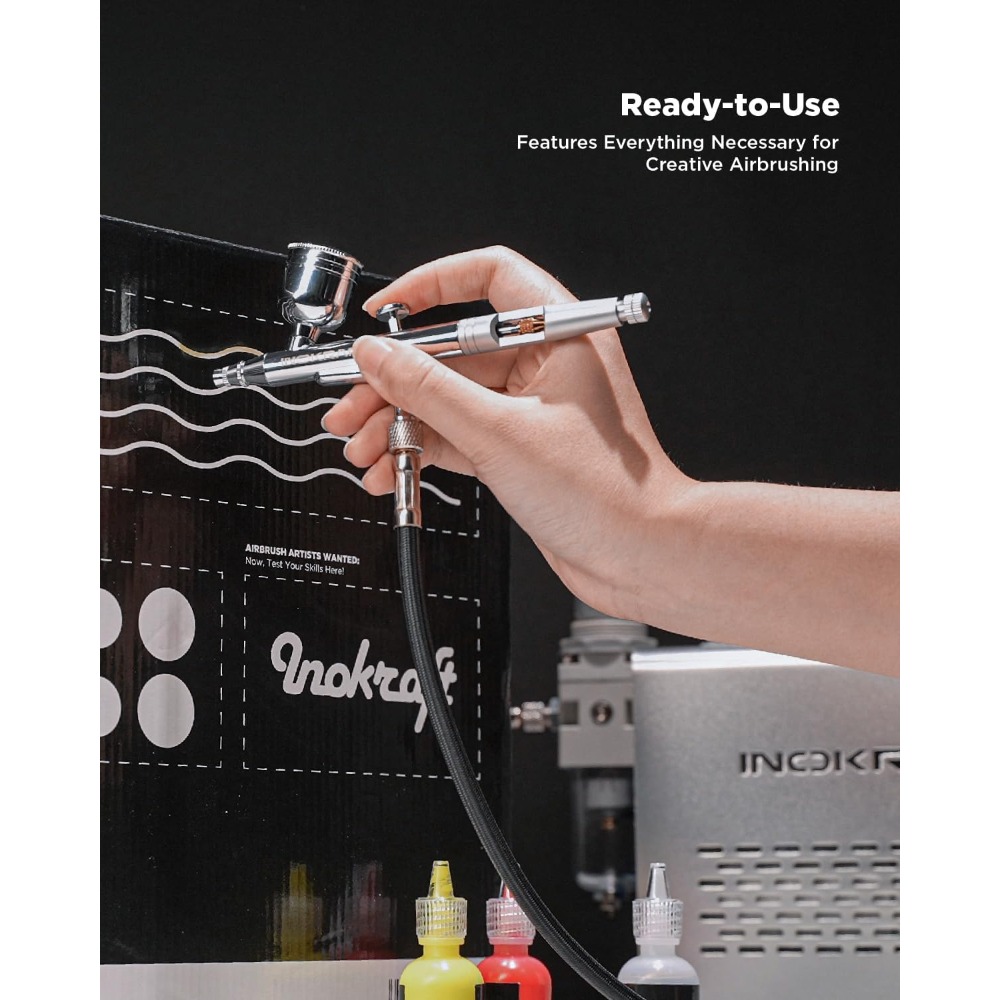 Комплект аэрографа с воздушным - Airbrush Compressor Kit review and price