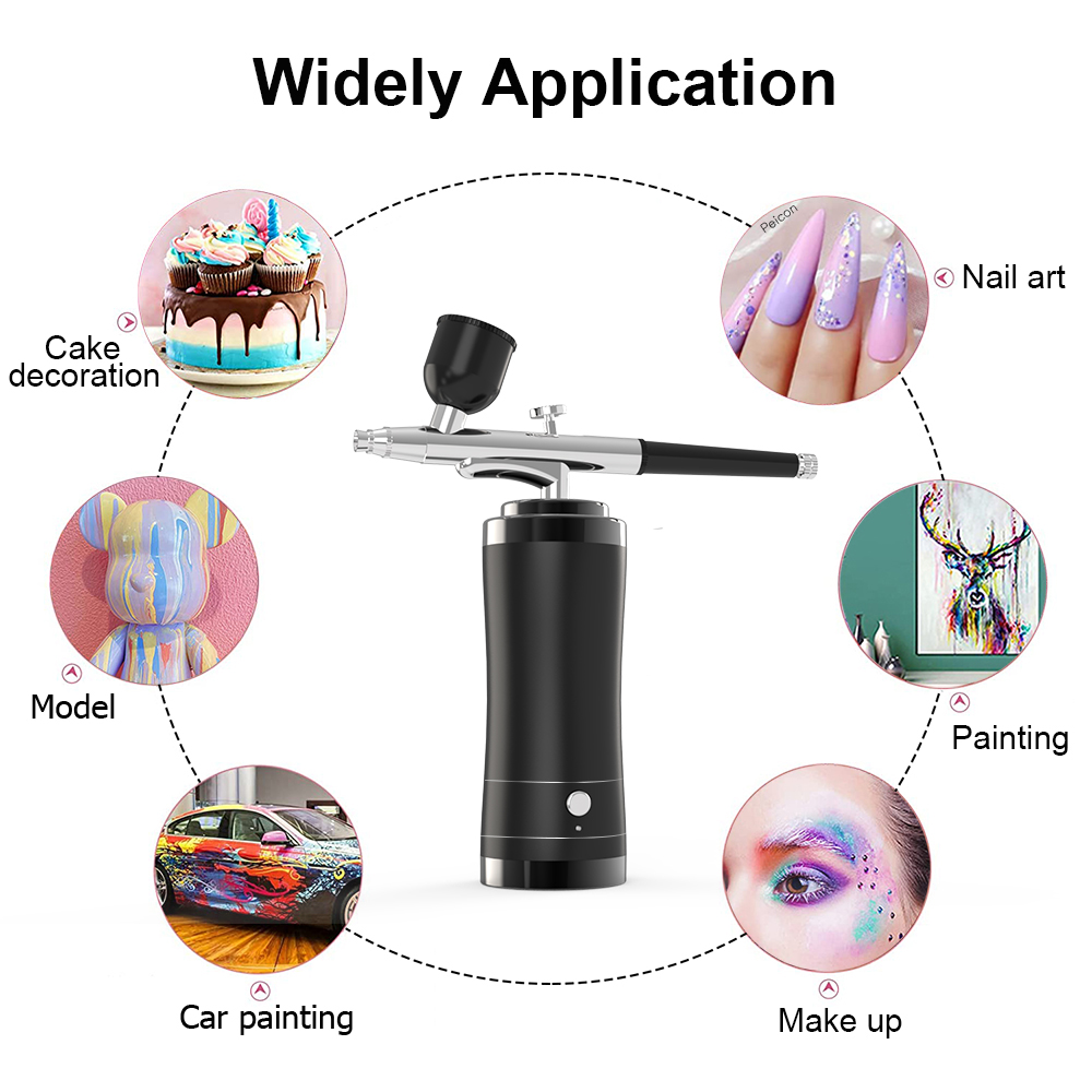 Аэрограф для рисования ногтей  - Airbrush Compressor Kit review and price