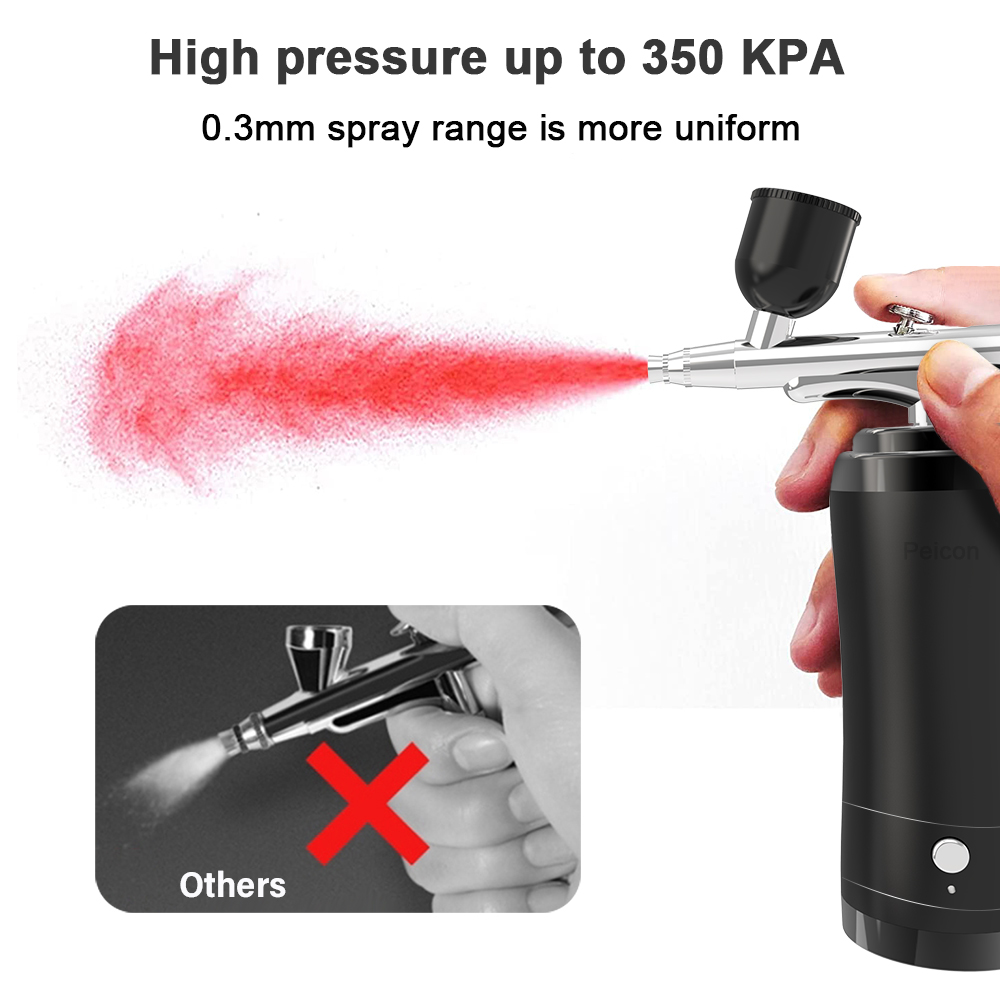 Аэрограф для рисования ногтей  - Airbrush Compressor Kit review and price