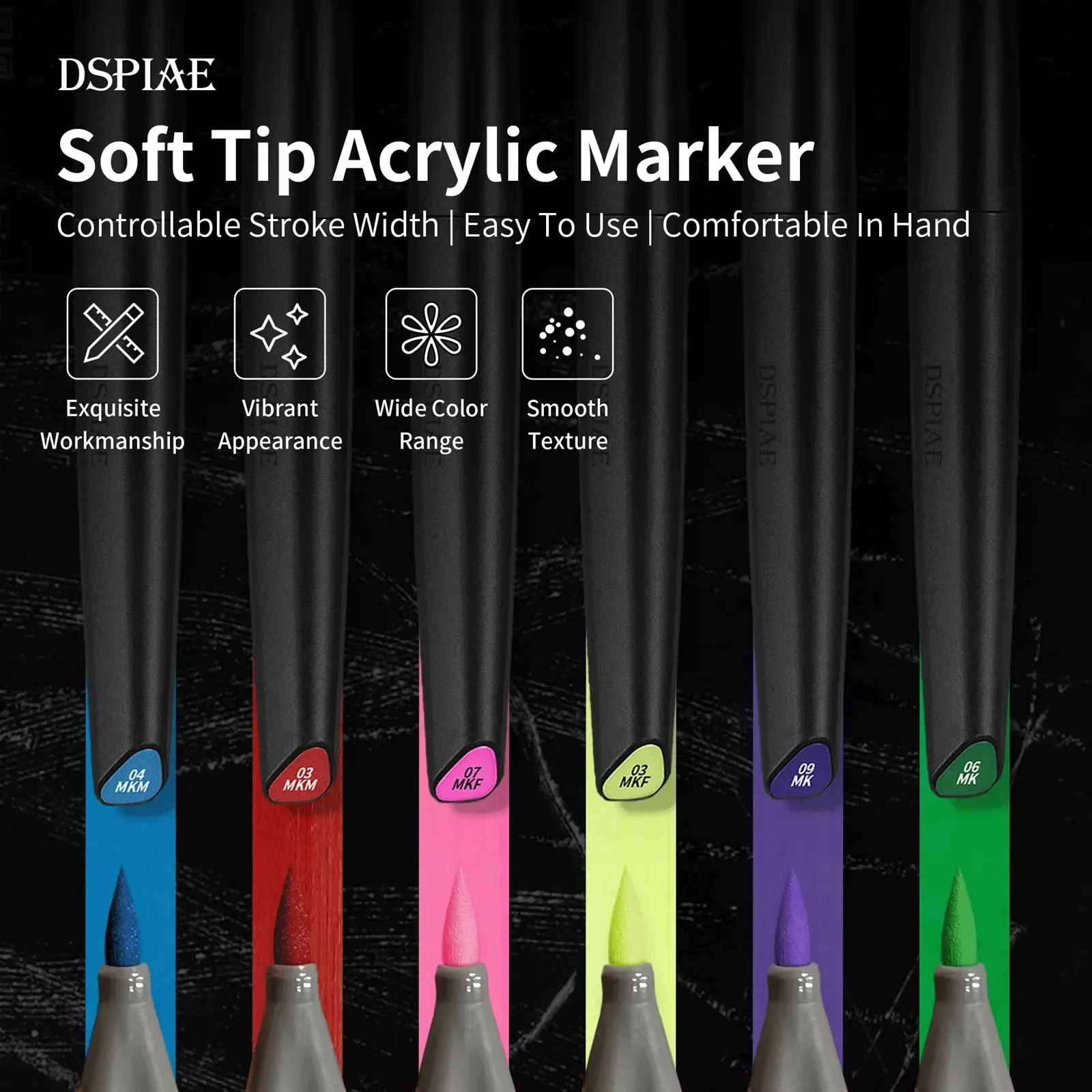 Цветные маркеры DSPIAE: эколог - Metallic Paint Set review and price