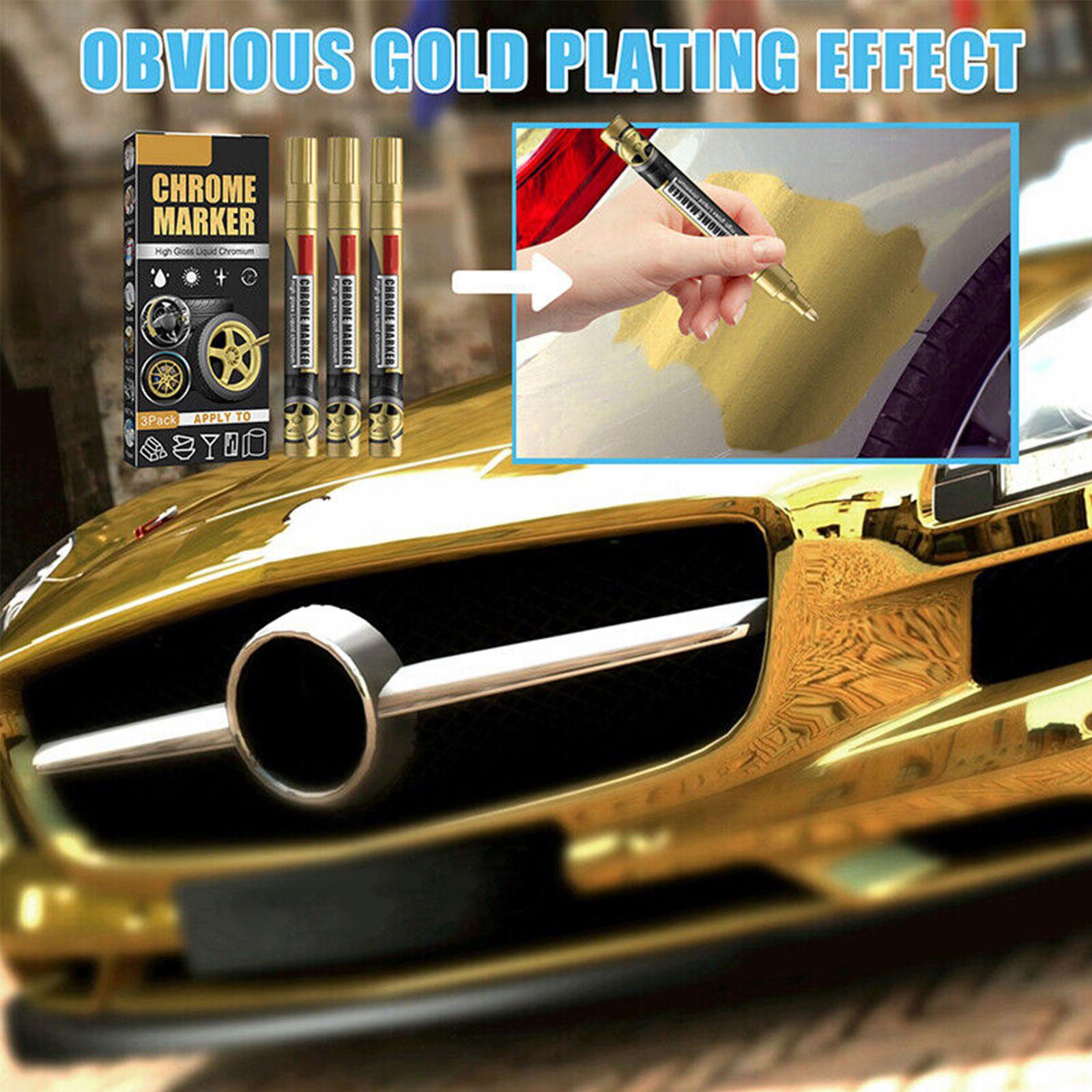 3 шт./компл. хромированный мар - Metallic Paint Set review and price