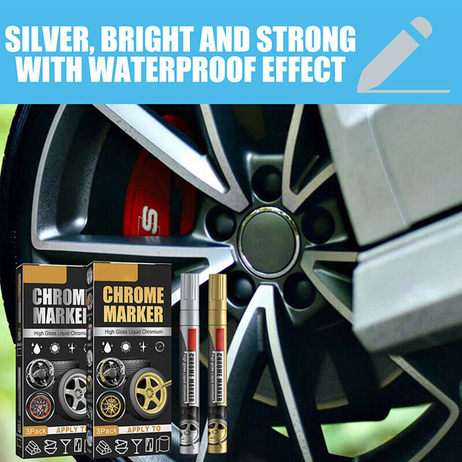 3 шт./компл. хромированный мар - Metallic Paint Set review and price