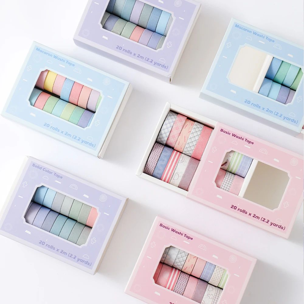 20 рулонов красочных тонких ле - Masking Tape Thin review and price