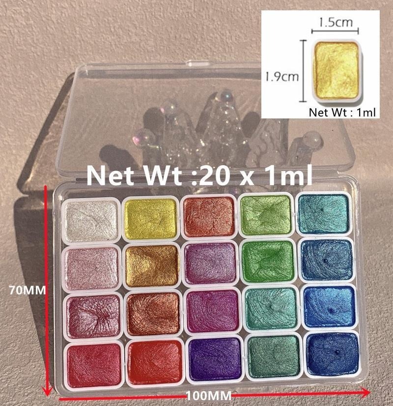Перламутровые краски, портатив - Metallic Paint Set review and price