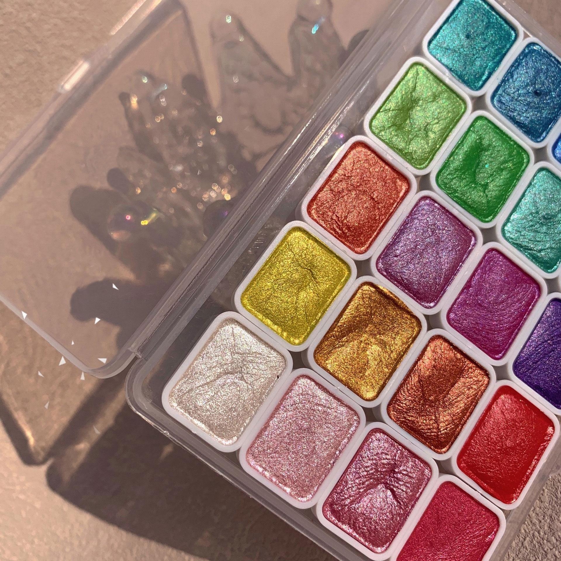 Перламутровые краски, портатив - Metallic Paint Set review and price
