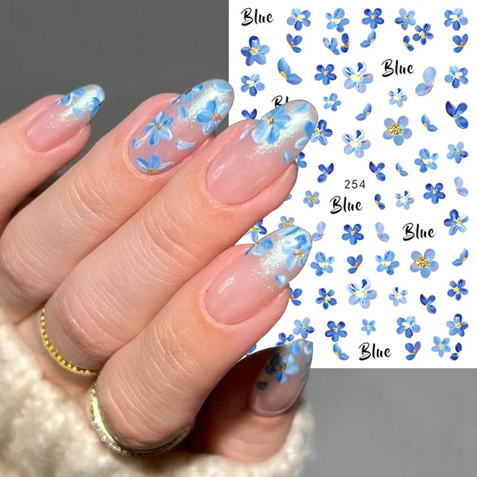 2 шт. 3D синие акварельные цве - Waterslide Decal Paper review and price