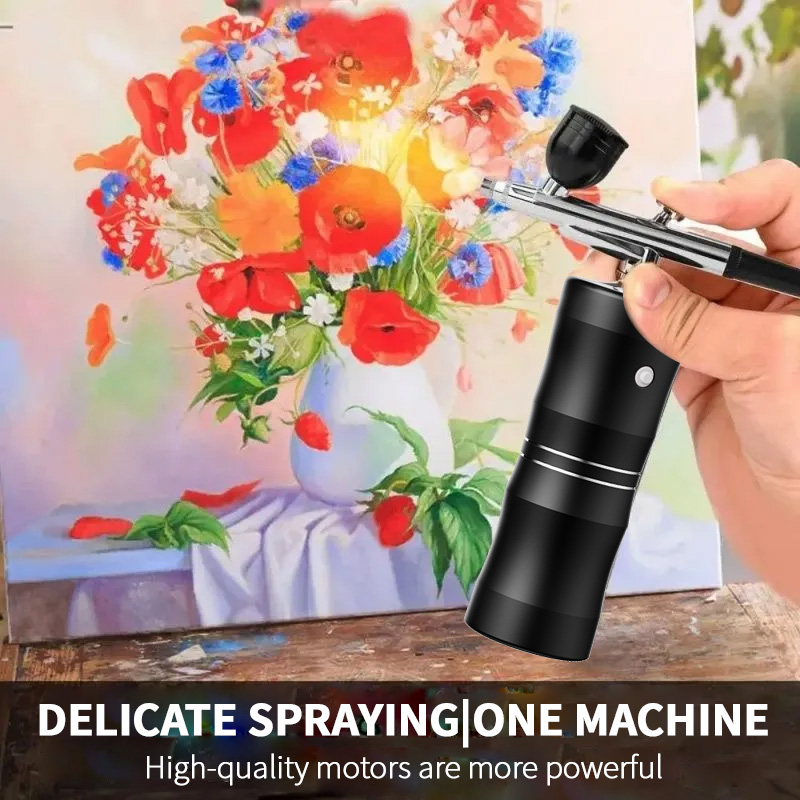 Кислородный спрей, мини-компре - Airbrush Compressor Kit review and price