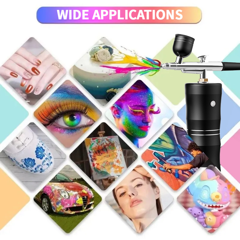 Кислородный спрей, мини-компре - Airbrush Compressor Kit review and price